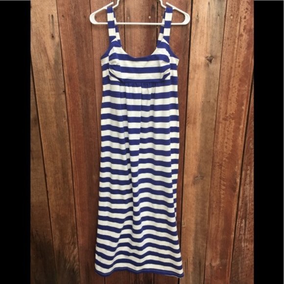 LOFT Dresses & Skirts - Loft Blue/White Stripe Maxi Dress